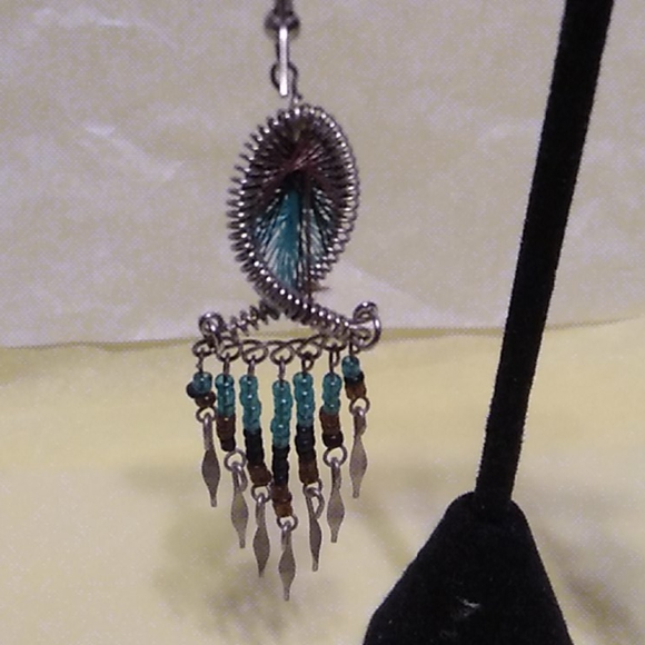 Nwt Boho String & Bead Earrings - Picture 3 of 5